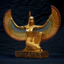 Rare Ancient Egyptian Antique Pharaonic Isis Goddess Mythology Unique Statue BC picture