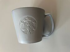 Starbucks 2021 Matte Grey Embossed Venti 20oz Anniversary Ceramic Coffee Mug picture