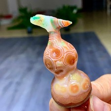 41G Natural Gobi Agate Eye Agate/Crystal raw stone gourd Madagascar  V541 picture