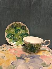 RARE KAROLINA LEHMAN HAND PAINTED LILY OF THE VALLEY TEACUP & SAUCER  picture