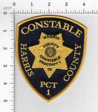 HARRIS COUNTY CONSTABLE PCT 1 TEXAS ^^ COLLECTIBLE POLICE SHERIFF PATCH picture