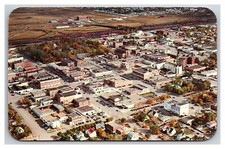 Aerial View Business District Lethbridge Alberta Canada UNP Chrome Postcard Z8 picture