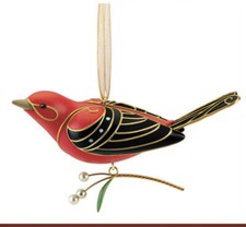 Hallmark 2011 Beauty of Birds Scarlet Tanager Ornament Special Edition New picture