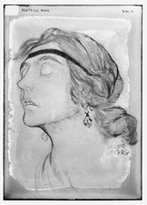 A Portrait Artist Beatrice Wood 1893 1998 Drawn By Artist Jerome M Old Photo picture