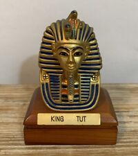 Pharaonic Statue Of King Tutankhamun, A Masterpiece Decorated In Golden Color picture