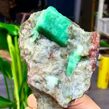 1.54LB Natural Rare Emerald Gem Crystal Mineral Specimen/China A443 picture