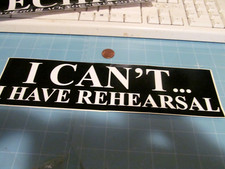 I CAN'T BUMPER  Sticker / Decal  Automotive ORIGINAL old stock picture