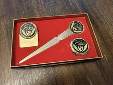 Vintage Eska Bicycle Motorcycle Letter Opener Paper Knife Tape Measurer picture