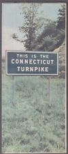 This is the Connecticut Turnpike map & facilities 1959 picture
