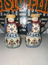 Set Of 2 “2003” Jim Shore Snowman Ornaments picture