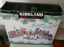 Incomplete Kirkland Signature 40 Piece Christmas Victorian Village For Parts picture