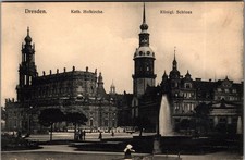 Antique Postcard Dresden Katholische Hofkirche Königl. Schloss Germany picture