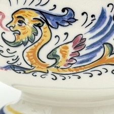 Vtg Hall Pottery Ceramic Gravy Pitcher Dragon Man #2580 Made USA Unused picture