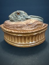 Vintage French Pillivuyt Porcelain Trompe L'oeil Hare Rabbit Game Pie Tureen #4 picture