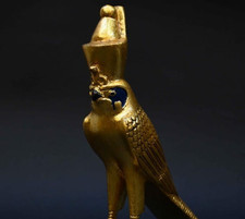 Authentic Ancient Egyptian Antique Rare God Horus Statue Figurine BC picture