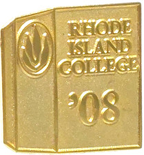 Rhode Island College 2008 Providence, RI (Gold Toned) Lapel Pin picture