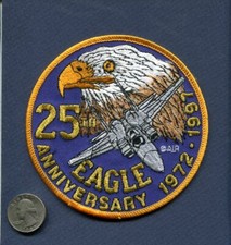 F-15 F-15C F-15E EAGLE 25th Anniversary 1997 USAF ANG Fighter Squadron Patch picture