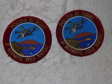 Stoff Patch Polizia Di Stato 6th Air Unit Napoli 2 Pieces picture