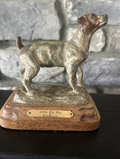 Signed And Numbered  Little Big Dog Bronze Statue By Veryl Goodnight picture