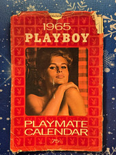 VINTAGE 1965 PLAYBOY PLAYMATE CALENDAR W/ ORIGINAL SLEEVE  COMPLETE picture
