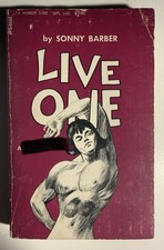 LIVE ONE - 1971 SONNY BARBER -POWER LINE - VINTAGE PULP NOVEL GAY INTEREST RARE picture