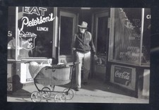 REAL PHOTO ABERDEEN SOUTH DAKOTA SD PETERSON'S RESTAURANT LUNCH POSTCARD COPY picture