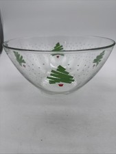 Rare Vtg ARCOROC FRANCE 1989 DAYTON HUDSON CHRISTMAS TREE CONFETTI Serving Bowl picture