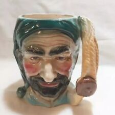 Vtg Toby Jug Ceramic Pirate Head Shaped Nautical Theme Stein Mug picture