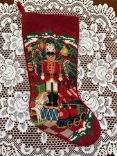 SFERRA Needlepoint Christmas Stockings - Soldier Nutcracker Fancy picture