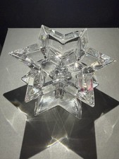 Vintage Rosenthal Studio-Line Crystal Star Votive Candle Holder NIB w/ Box picture