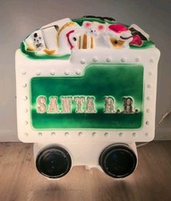 Vintage Empire Carolina Enterprises Santa RR Train Tender Blow Mold Christmas picture