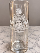 Vintage Sauza Tequila 110 Años 1873 Advertising Glass Mexican Barware picture