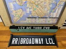 NYC SUBWAY ROLL SIGN RR BROADWAY THEATER LOCAL YONKERS HASTINGS ON HUDSON FERRY picture