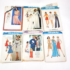 Vintage Sewing Patterns Lot Womens Miss Size 12 Simplicity Dresses Pants Top picture