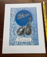 Gibson Mandolin Vintage Ad Poster - F-Style - Bluegrass Celtic Folk Music Irish picture