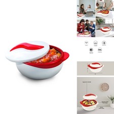 Pinnacle DT-3210R Insulated Casserole Dish 2.6 qt Red/white picture