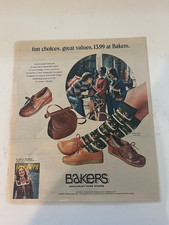 1975 Bakers Shoes Newspaper Print Ad  - As Seen In Seventeen picture