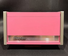 Snap-on Pink Mini Micro Tool Box 3 Drawer Top Chest Metal Jewelry Storage picture