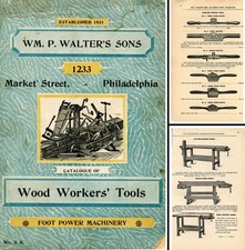 Wm Walters Sons, Philadelphia - Ca. 1890's Wood Wkrs. Tools Catalog - 148 Pages picture
