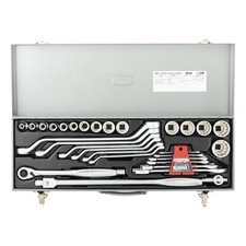 TONE K20 Combination Tool Set 33pc 1/2 inch 12.7sq Drive Socket Ratchet Silver picture