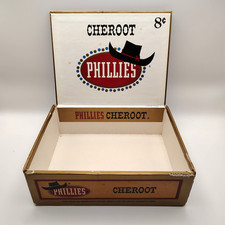Vintage Phillies Cheroot Miracle Mild Cigar Box Bayuk Empty Display Box Preowned picture