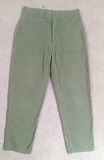 US Army VTG OG-507 Post-Vietnam Era Green Military Pants Mens 36x31 Ideal Zipper picture