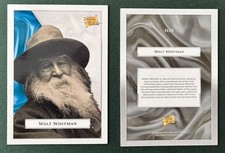 Walt Whitman   2026 Pieces of the Past Historical Collector Card  #106 picture