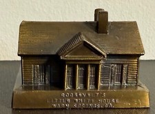 Vintage Roosevelt's Little White House Metal Souvenir Building Warm Springs GA picture