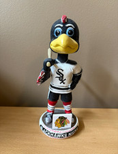 Chicago White Sox Blackhawks Tommy Hawk Mascot Bobblehead Hockey Bobble picture