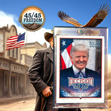 DECISION 2020 DONALD TRUMP 45/45 ELECTION DAY SILVER FOIL RIP CARLIE KIRK🇺🇸 picture