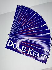 Dole Kemp Republican Presidential Campaign GOP Vintage Bumper Stickers 1996 Lot picture