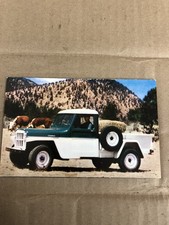 WILLYS JEEP 4-WHEEL DRIVE 1 TON PICK-UP TRUCK ADVERTISING MAILER POST CARD picture