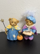 Cherished Teddies Avon Exclusives Cinderella & Prince Charming Enesco Figurines picture