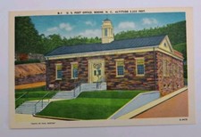 Boone NC Carolina U.S. Post Office Vintage Linen Postcard Unposted picture
